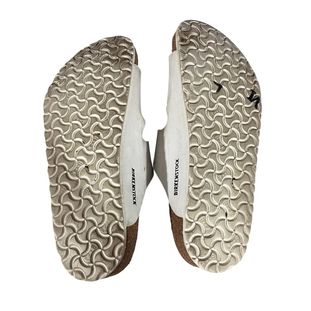 Birkenstock Kids Sandals in White and Brown Size 1